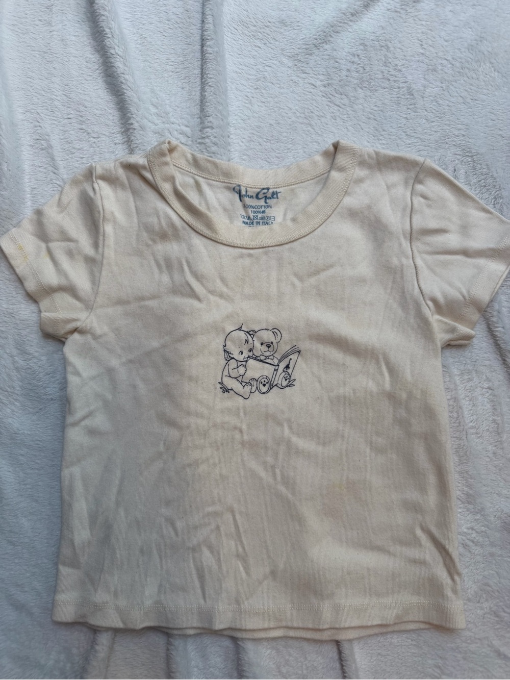 Brandy Melville John Galt Angel Baby Teddy Tee OS